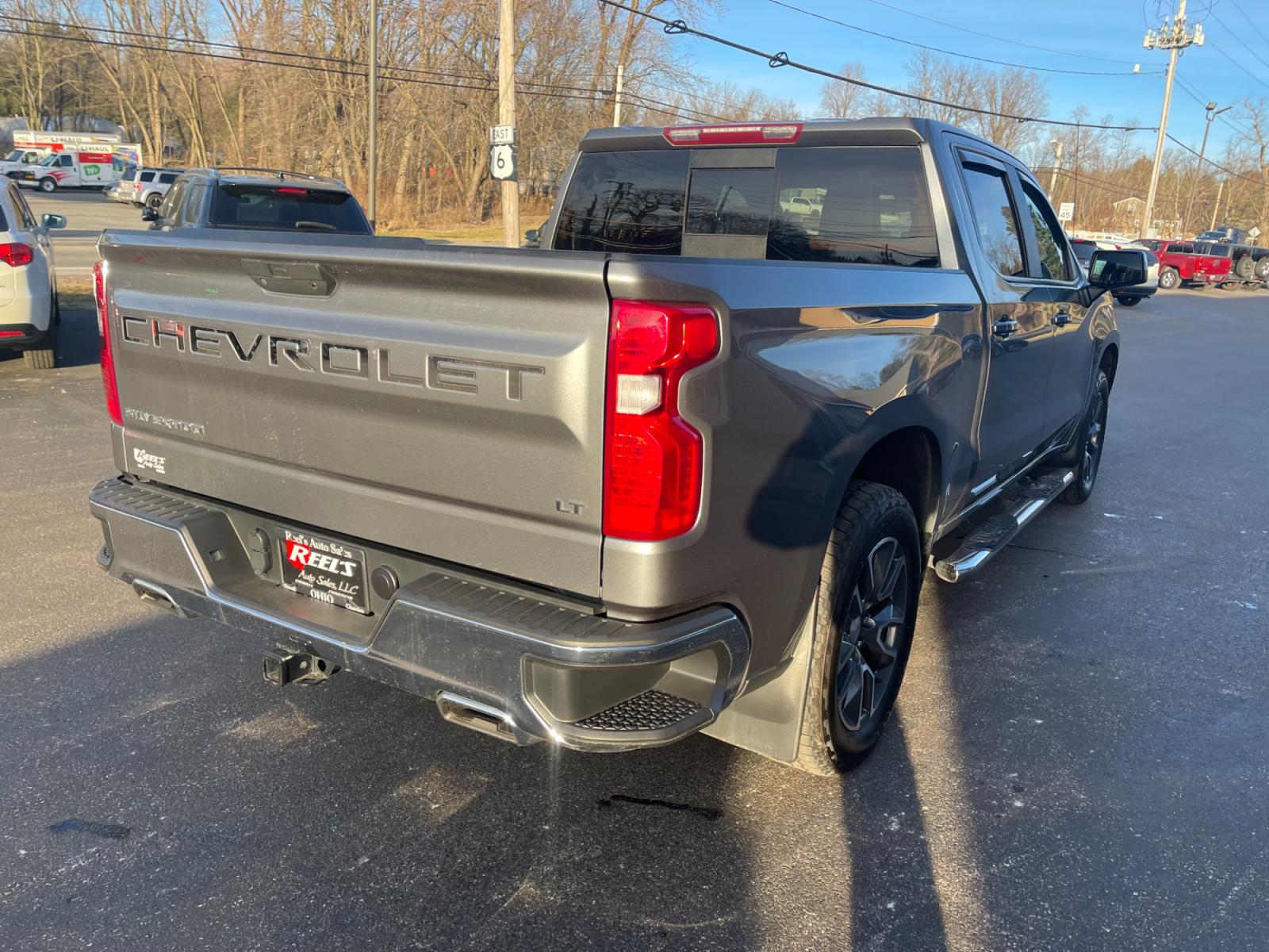 2020 Gray /Black Chevrolet Silverado 1500 LT Crew Cab 4WD (3GCUYDED4LG) with an 5.3L V8 OHV 16V engine, 8-Speed Automatic transmission, located at 11115 Chardon Rd. , Chardon, OH, 44024, (440) 214-9705, 41.580246, -81.241943 - This 2020 Chevrolet Silverado 1500 LT Crew Cab with the 5.3L V8 and an 8-speed automatic transmission, equipped with the Z71 package and All Star Edition, offers a compelling mix of power, off-road capability, and comfort. The addition of LED headlights enhances visibility in all conditions, while t - Photo #8